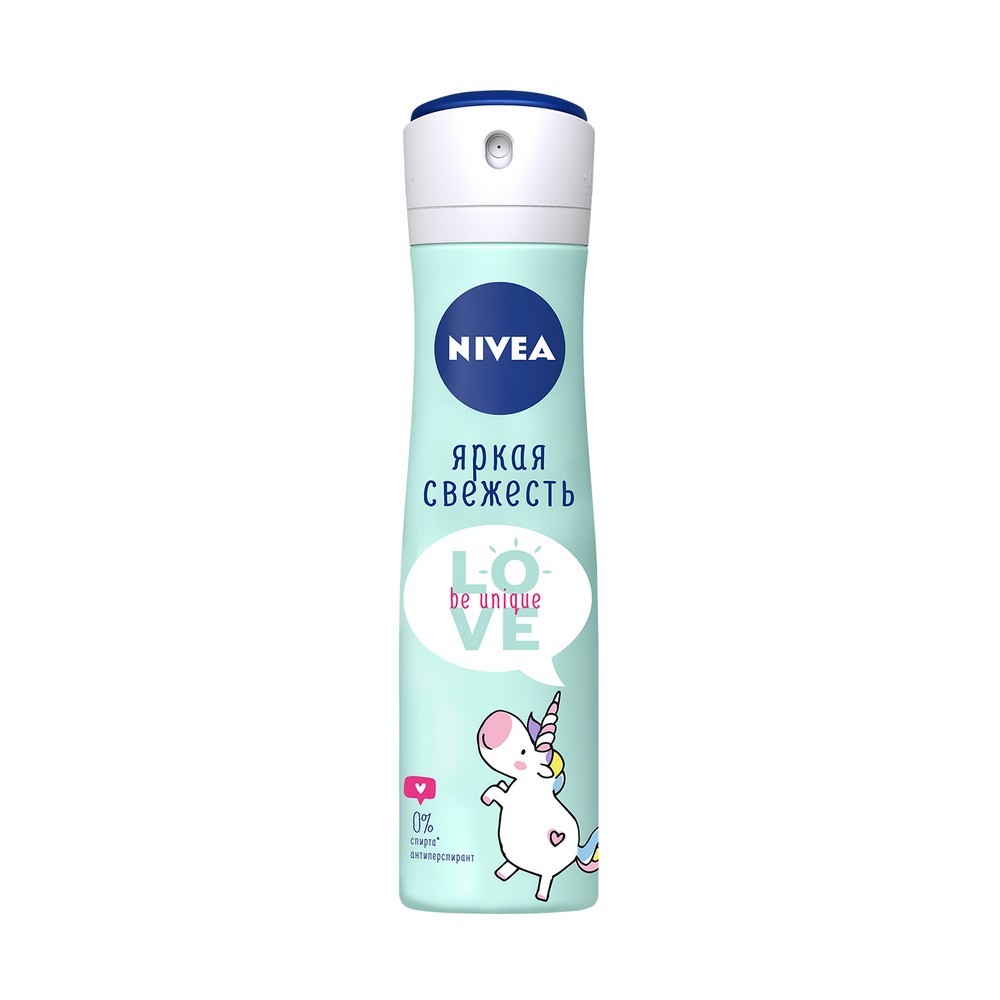 Женский дезодорант - антиперспирант NIVEA Love " Be unique " Яркая свежесть 150мл. Фото 1.