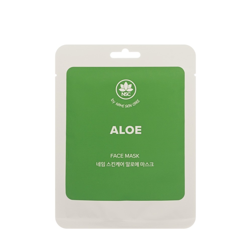 Маска для лица с экстрактом алоэ NSC Aloe 22г. Фото 1.