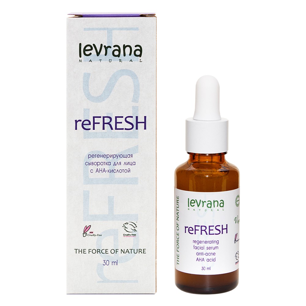 Регенерирующая сыворотка для лица Levrana " reFresh " 30мл. Фото 1.