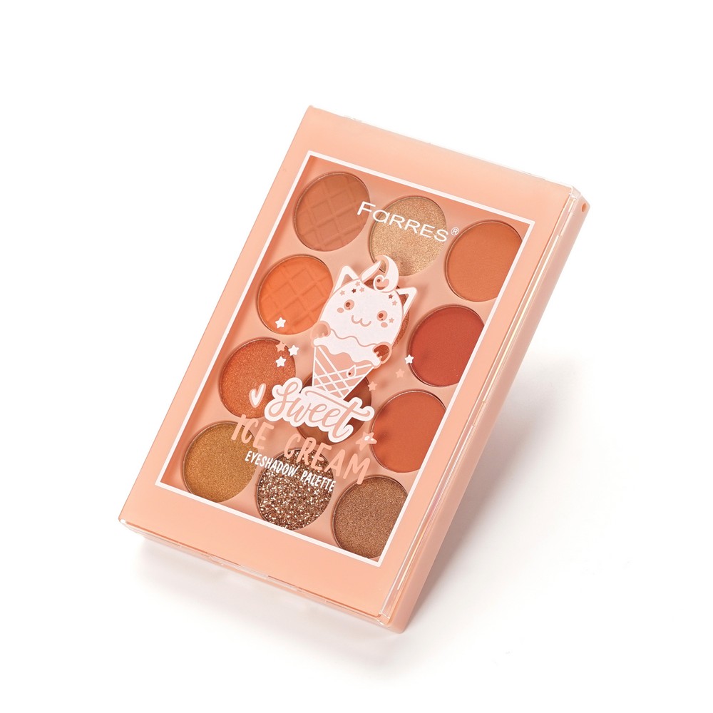 Палетка теней для век Farres Sweet Ice Cream 01 12 цветов 18г. Фото 3.