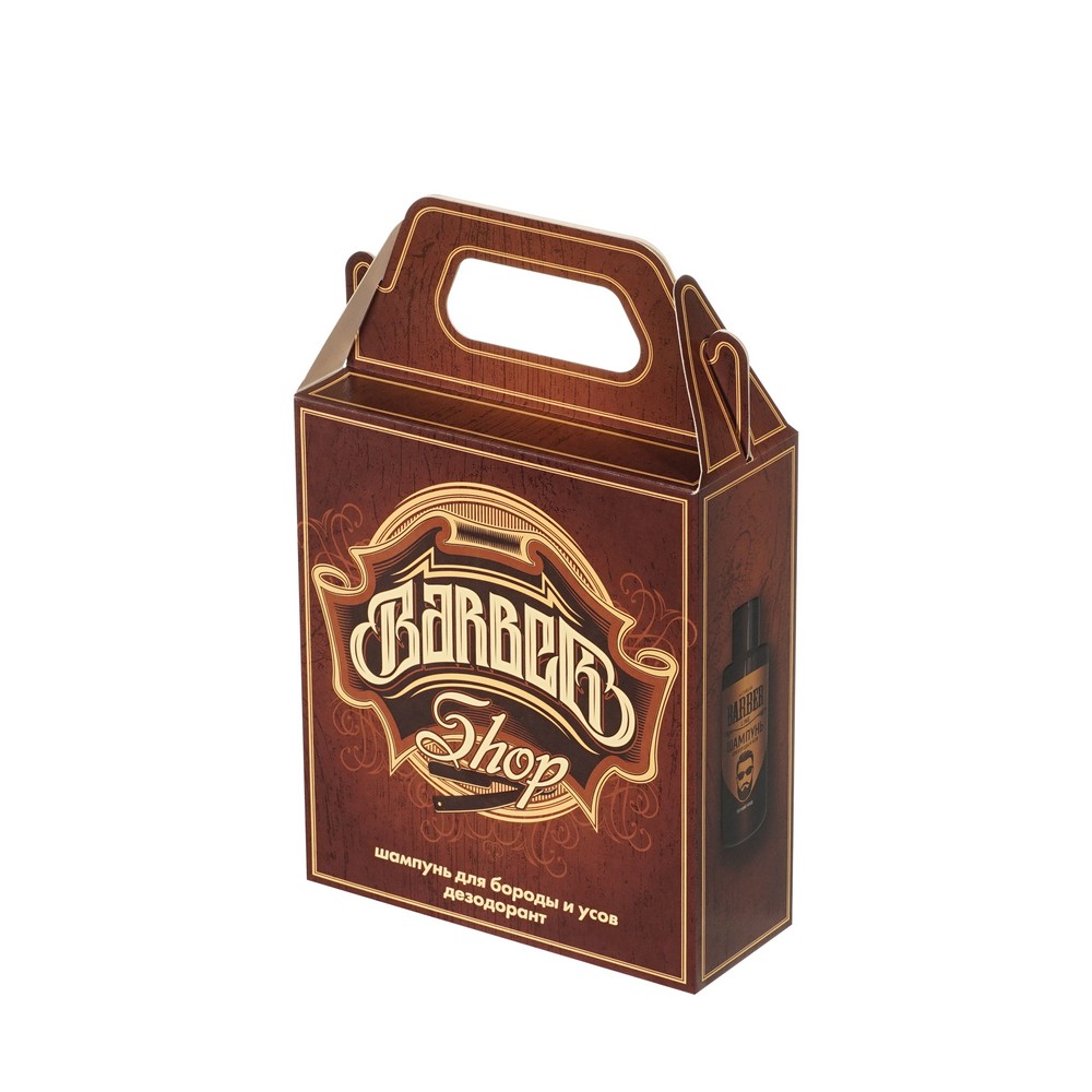 Мужской подарочный набор Carelax ( дезодорант для тела Energy Dark Side 150мл + шампунь для бороды, усов и волос Barber Line 145мл ) в ассортименте. Фото 3.