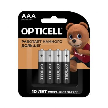 Элементы питания Opticell AAA LR03 4шт.