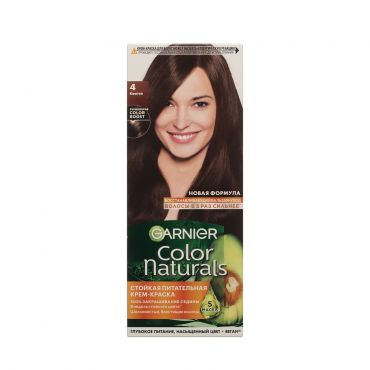 Стойкая крем - краска для волос Garnier Color Naturals 4 Каштан.