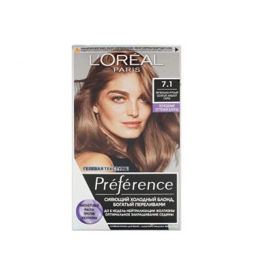 Стойкая краска L'Oreal Paris Preference для волос 7.1 Исландия.