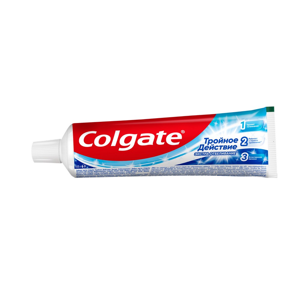 Зубная паста Colgate Тройное действие " экстра отбеливание " 100мл. Фото 5.