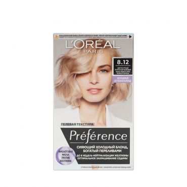 Стойкая краска для волос L'Oreal Paris Preference Cool blondes 8.12 Аляска.