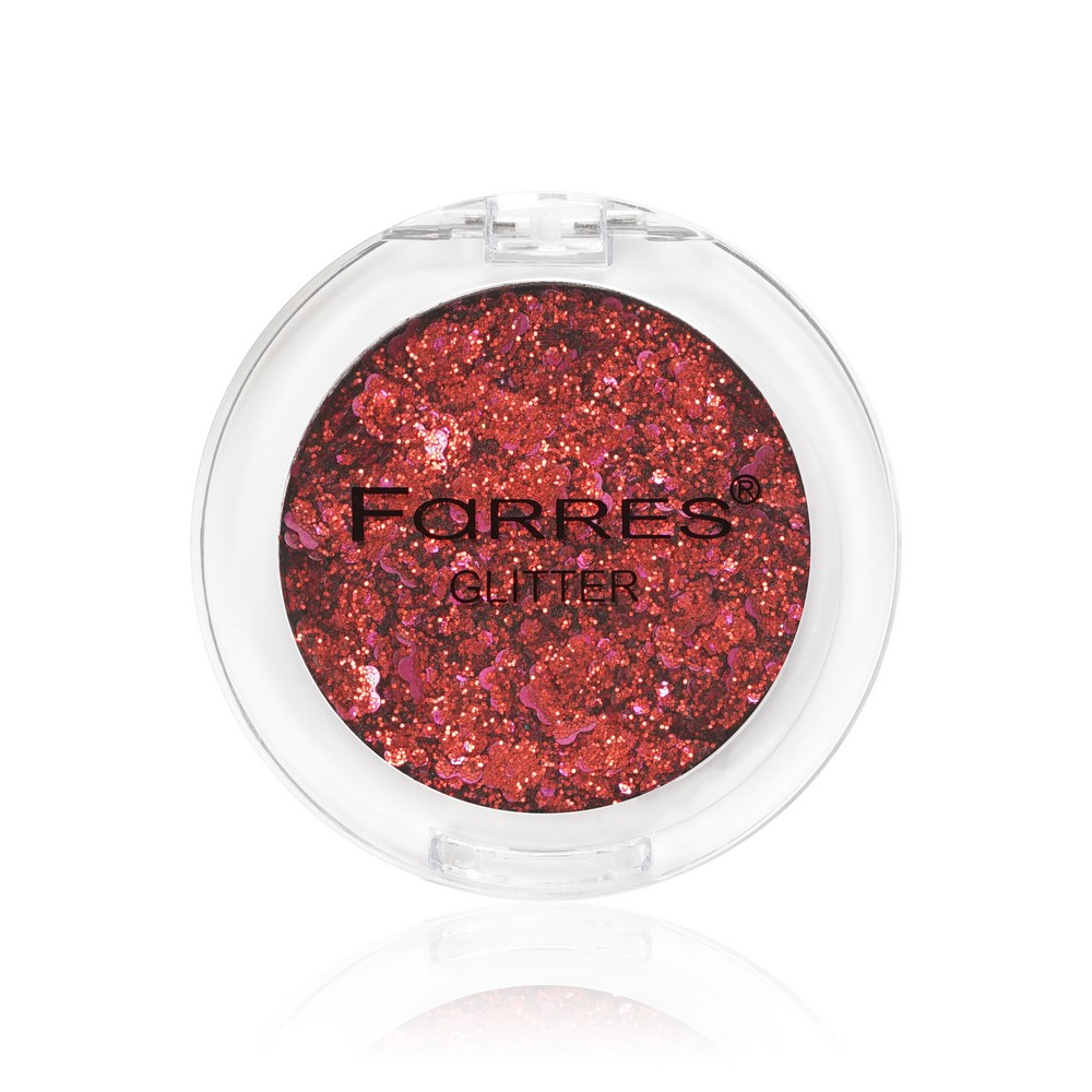 Тени для век Farres Glitter Красный 3г. Фото 1.