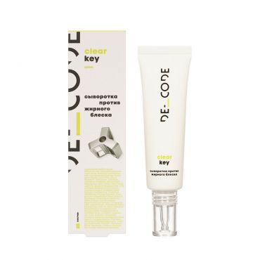 Сыворотка против жирного блеска с цинком DE_CODE Clear Key 30мл.