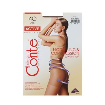 Женские колготки Conte Active 40den Bronz 4 размер.