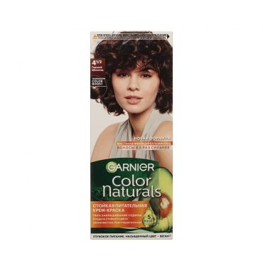 Стойкая крем - краска для волос Garnier Color Naturals 4.1/2 Горький шоколад.