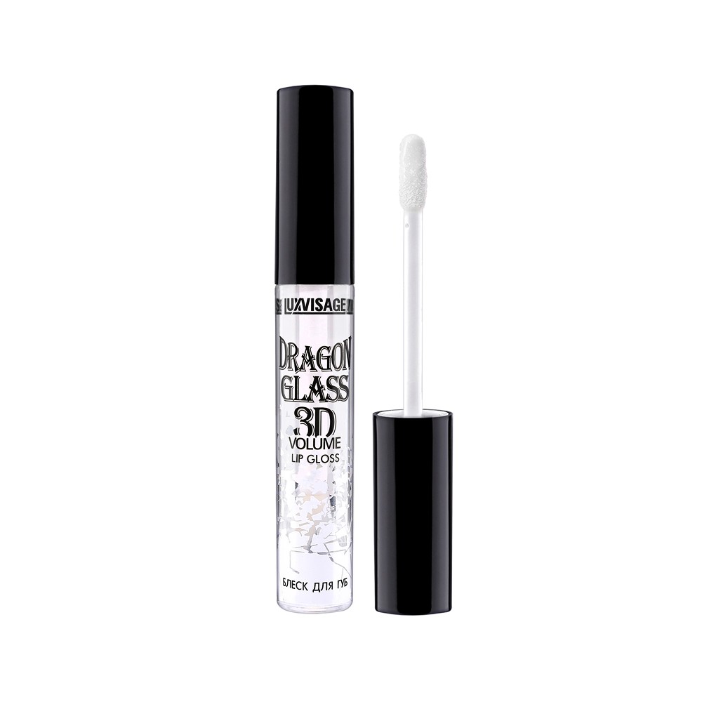 Блеск для губ Luxvisage Dragon Glass 3D volume Прозрачный 3мл. Фото 1.
