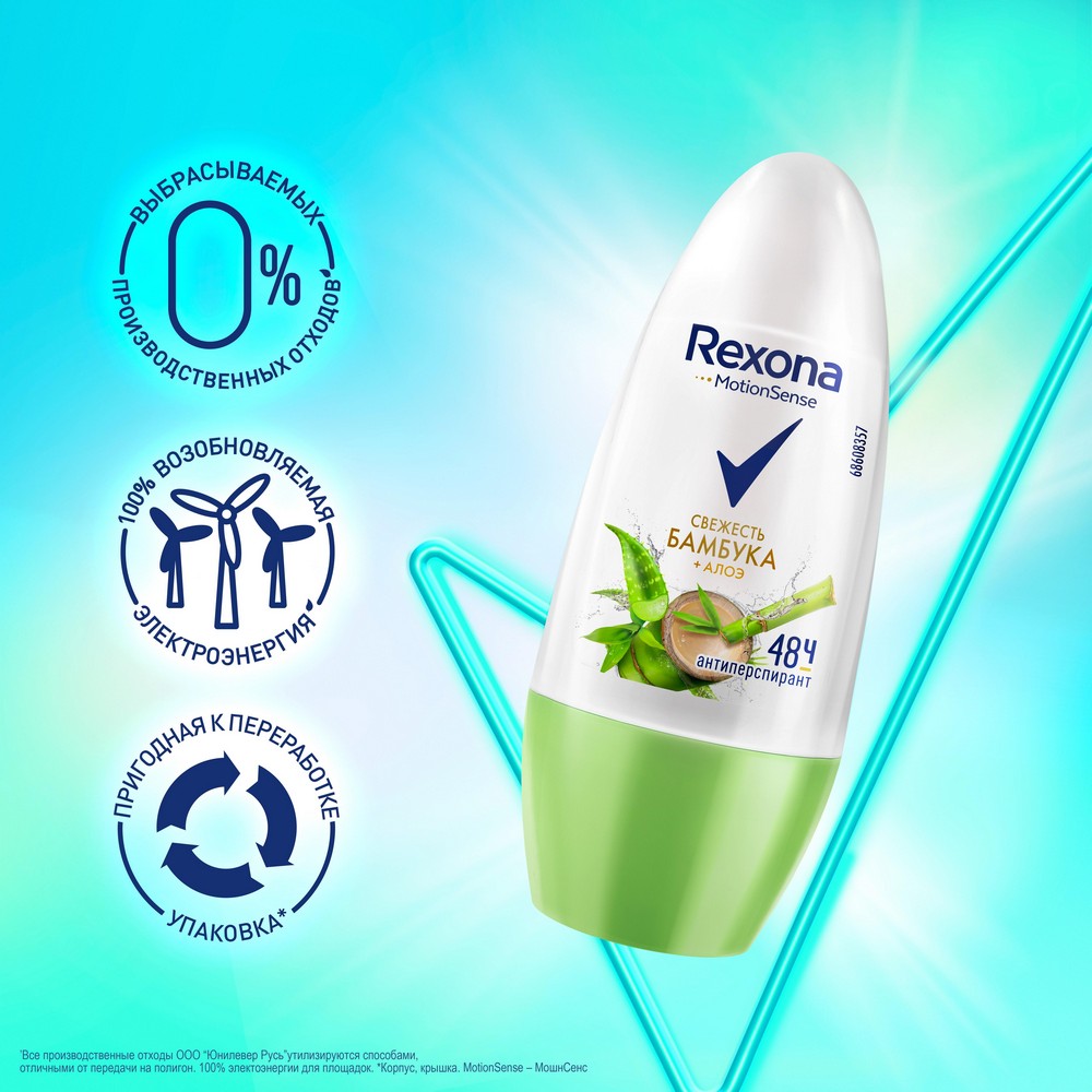 Женский дезодорант - антиперспирант Rexona " алоэ вера " 50мл. Фото 11.