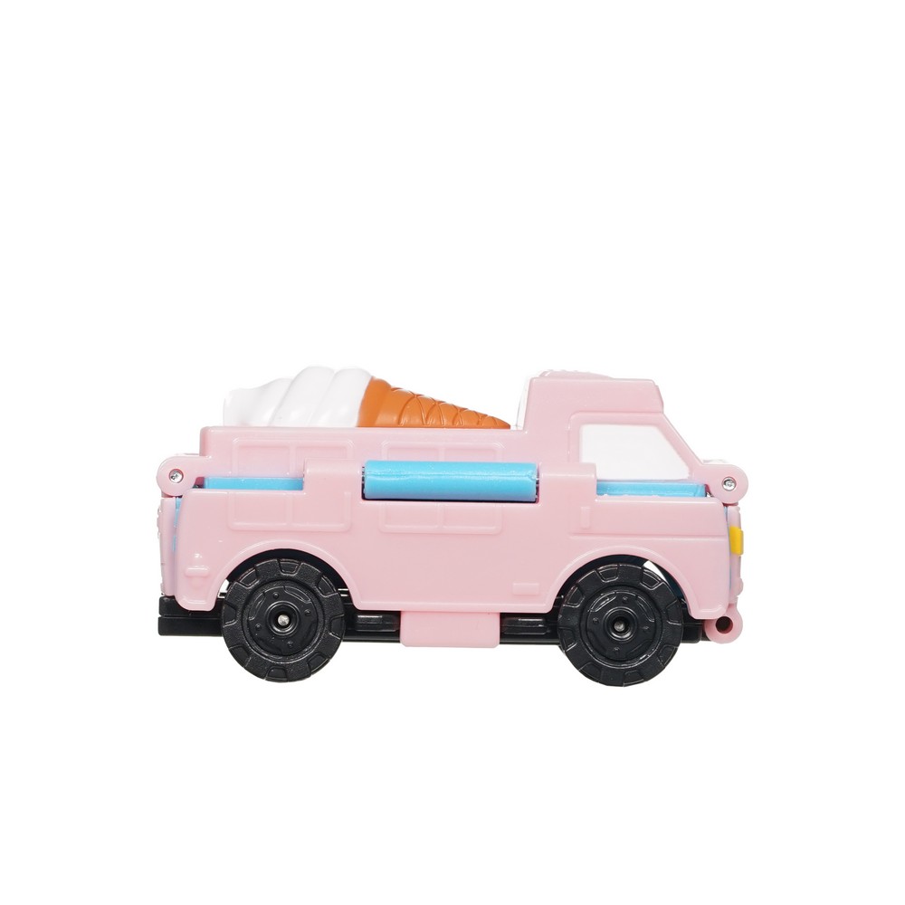 Машинка 1 Toy Transcar Double " Бетономешалка-Экскаватор 2в1 " 8см. Фото 3.