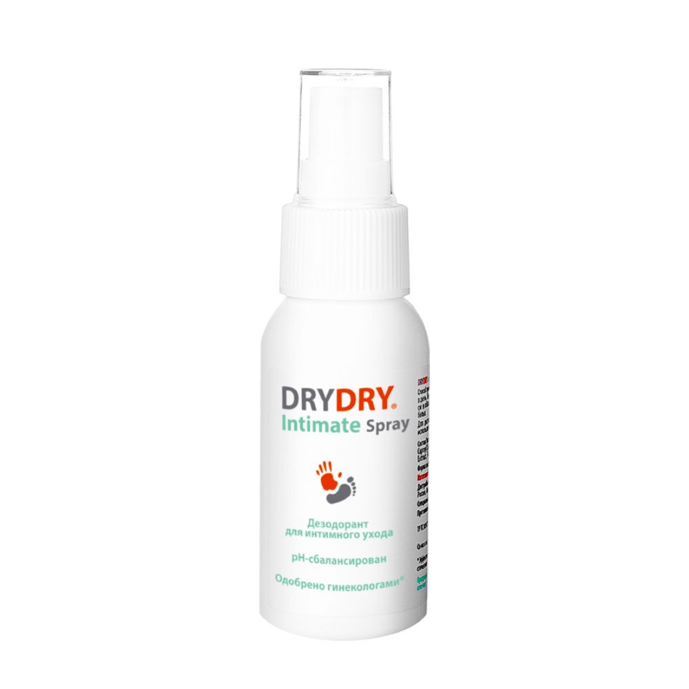 Дезодорант - спрей для интимного ухода Dry Dry Intimate Spray универсальный 50мл. Фото 3.