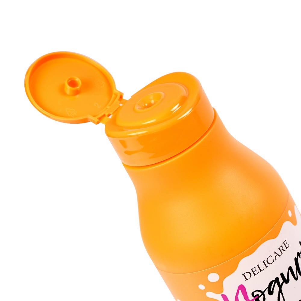 Женский подарочный набор Tropic ( гель для душа Delicare Yougurt " маракуйя и манго " 400мл + маска для лица WEIS с манго и семенами чиа 23г*2шт ). Фото 5.