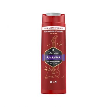 Мужской гель для душа + шампунь для волос 3 в 1 Old Spice Rockstar 400мл.