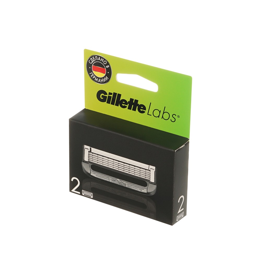 Сменные кассеты для станка Gillette Labs 5 лезвий 2шт. Фото 2.
