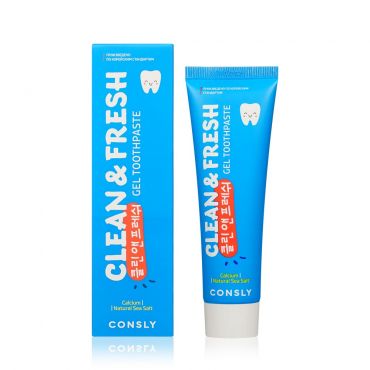 Зубная паста Consly Clean&Fresh с кальцием и натуральной морской солью 105г.