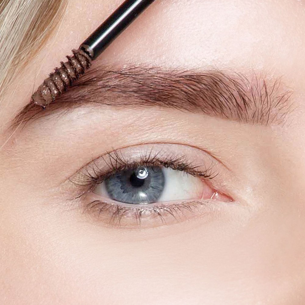 Гель - корректор для бровей с микрофиброй Luxvisage Brow Styler 3 in 1 3 Мокаччино 5,5г. Фото 6.