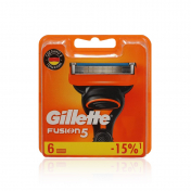 Кассеты для станка Gillette Fusion сменные 6шт.