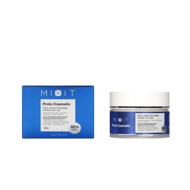 Восстанавливающий ночной крем для возрастной кожи лица Mixit Proto Cosmetic 55+ 50мл.