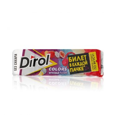 Жевательная резинка Dirol Colors " Фруктовый рандом " 13,6г.