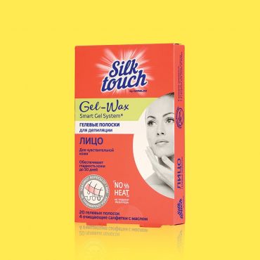 Восковые полоски для депиляции Carelax Silk Touch Gel-Wax для лица 20шт.