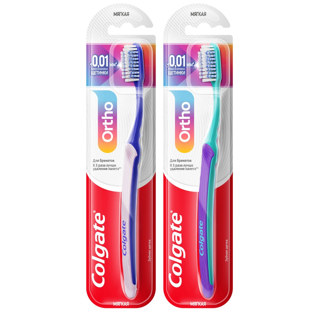 Зубная щетка для брекетов Colgate Ortho мягкая. Фото 19.