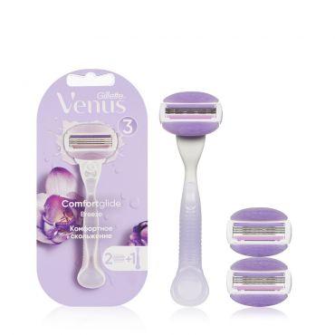 Женский станок Venus Breeze для бритья + сменные кассеты 2шт.