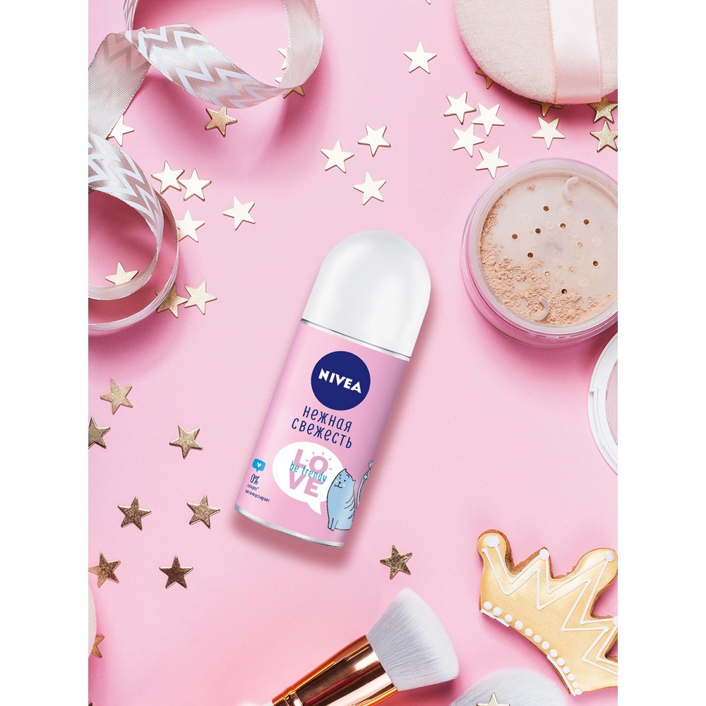 Женский дезодорант - антиперспирант NIVEA Love " Be trendy " Нежная свежесть 50мл. Фото 5.