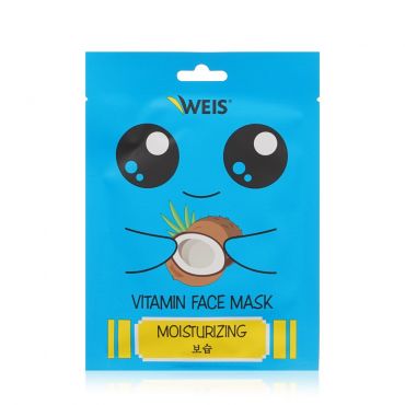 Маска для лица WEIS Vitamin Face mask Moisturizing с экстрактом кокоса 23г.