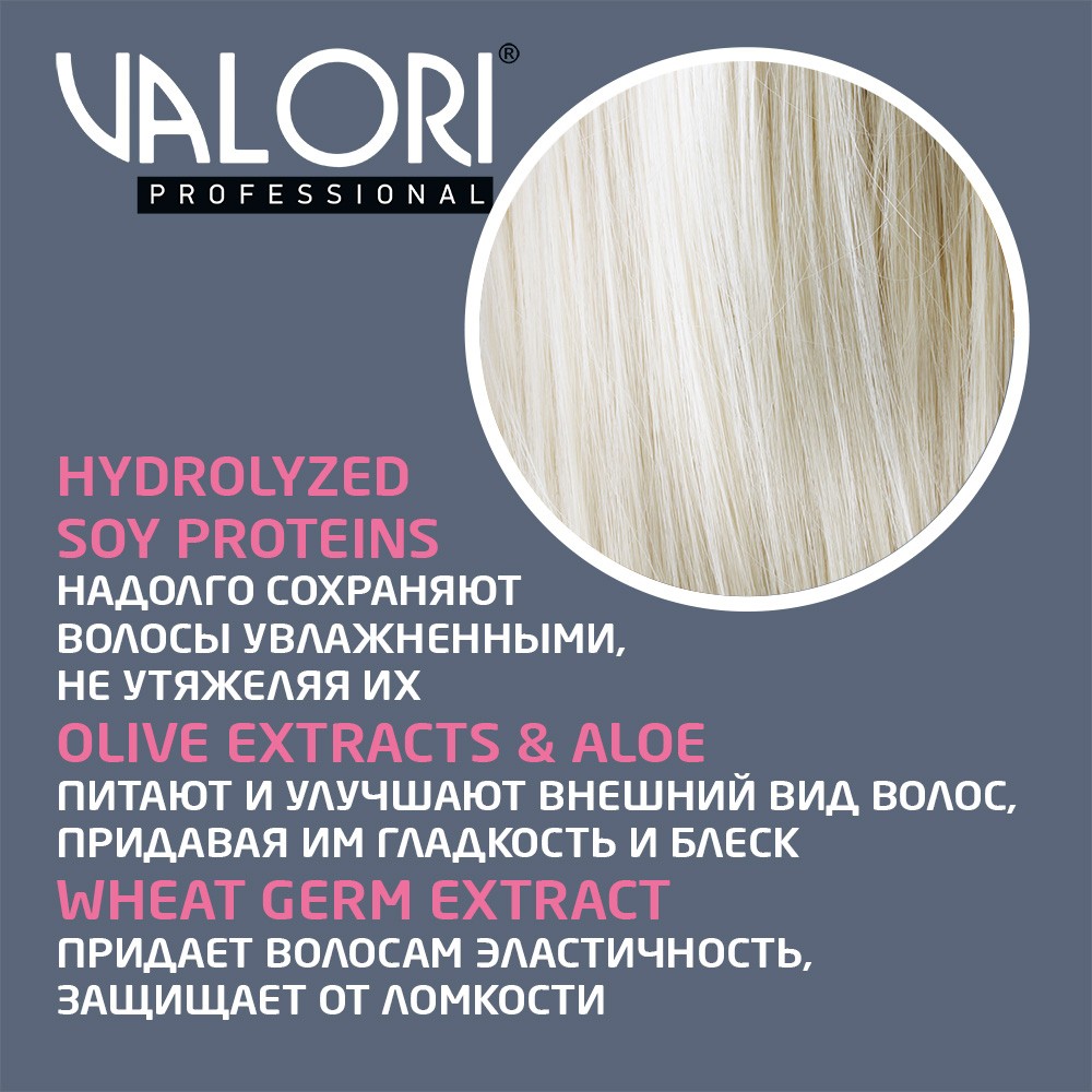 Шампунь для тонких и тусклых волос Valori Professional Brilliant Volume 250мл. Фото 6.