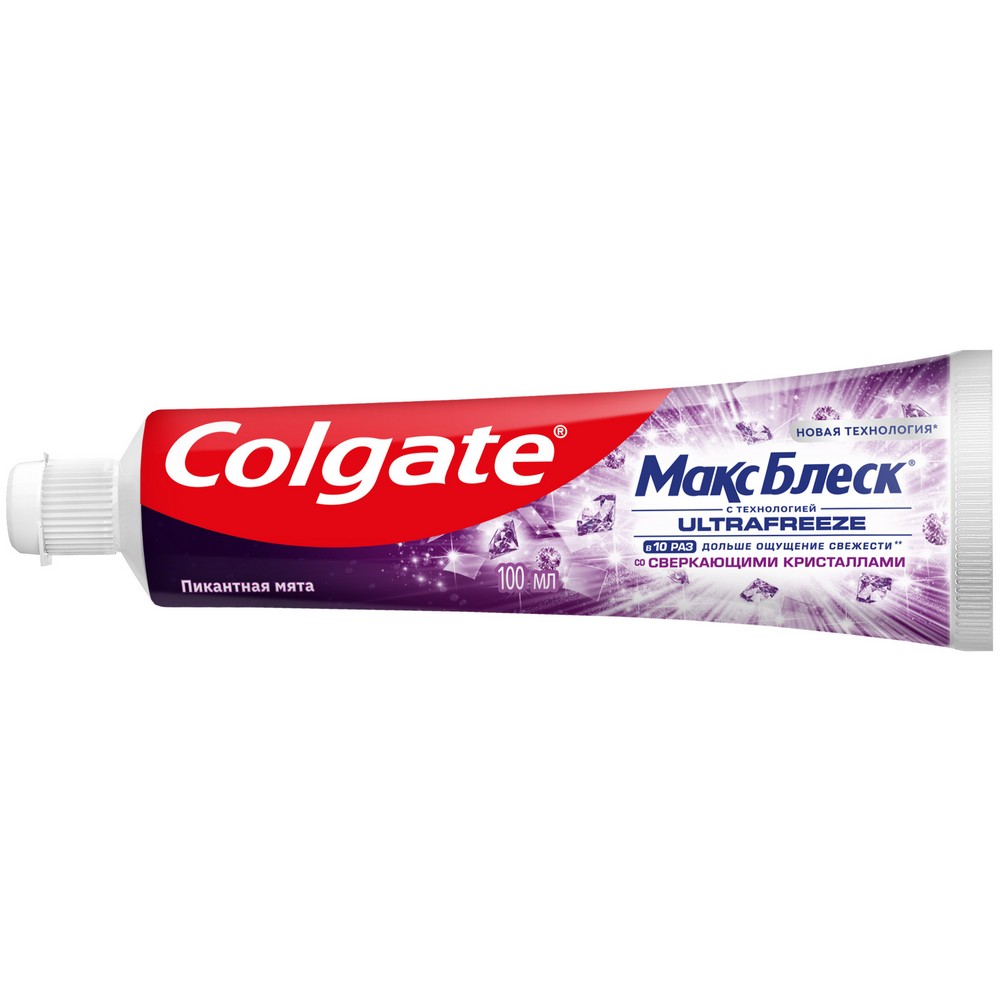Зубная паста Colgate Макс Блеск со сверкающими кристаллами 100мл. Фото 5.