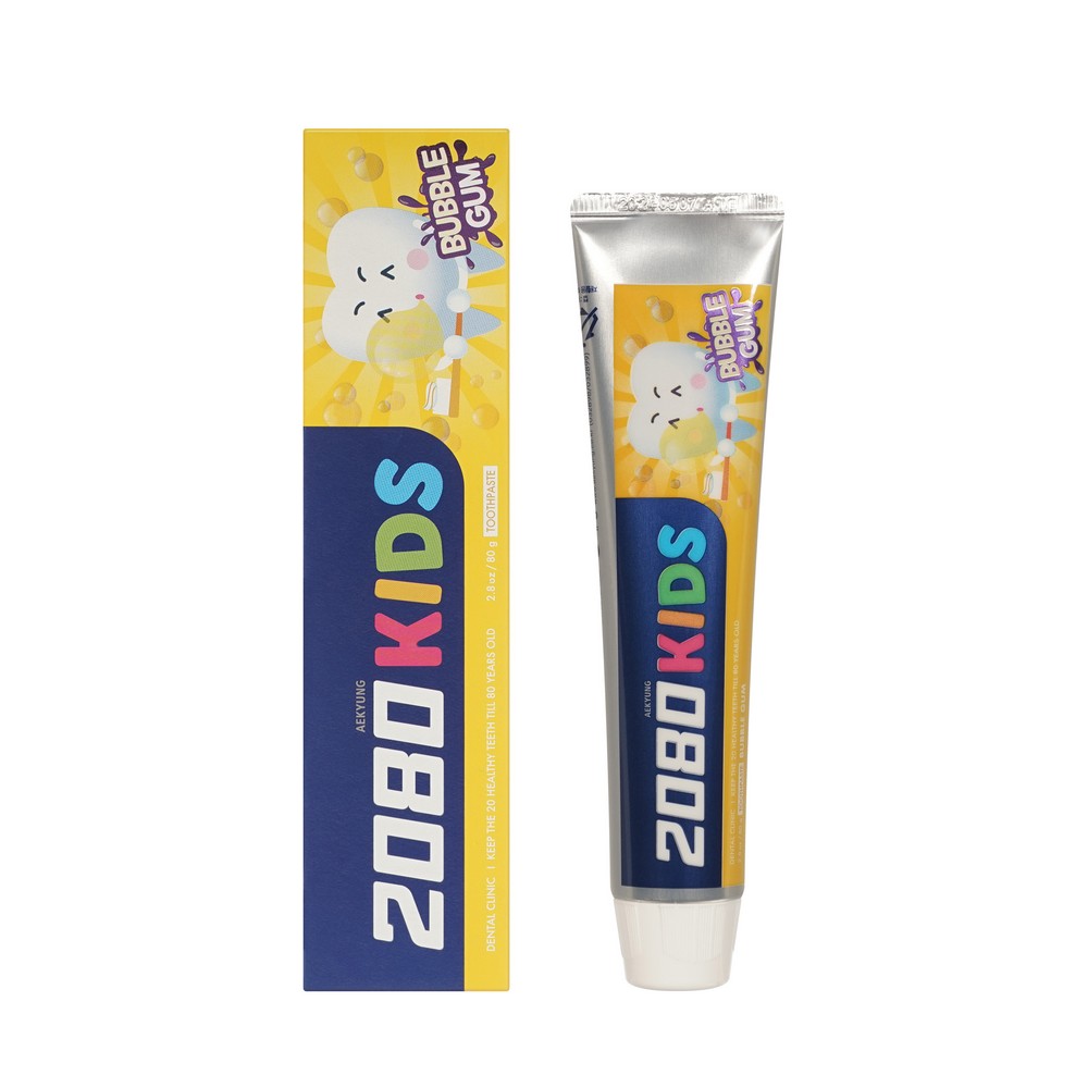 Детская зубная паста 2080 Kids bubble gum 80г. Фото 1.
