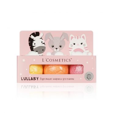 Набор бурлящих шариков для ванны L'Cosmetics Lullaby 3+ Розовый 165г.