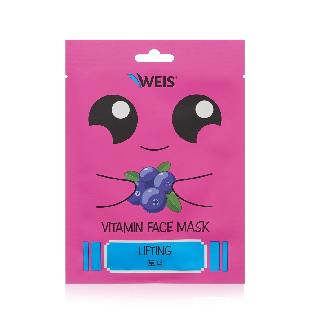 Маска для лица WEIS Vitamin Face mask Lifting с экстрактом голубики 23г