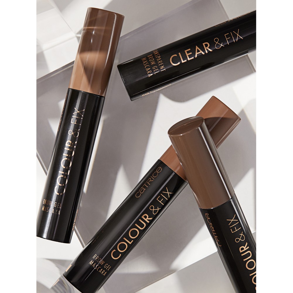 Гелевая тушь для бровей Catrice Colour & Fix brow gel mascara 010 5мл. Фото 5.