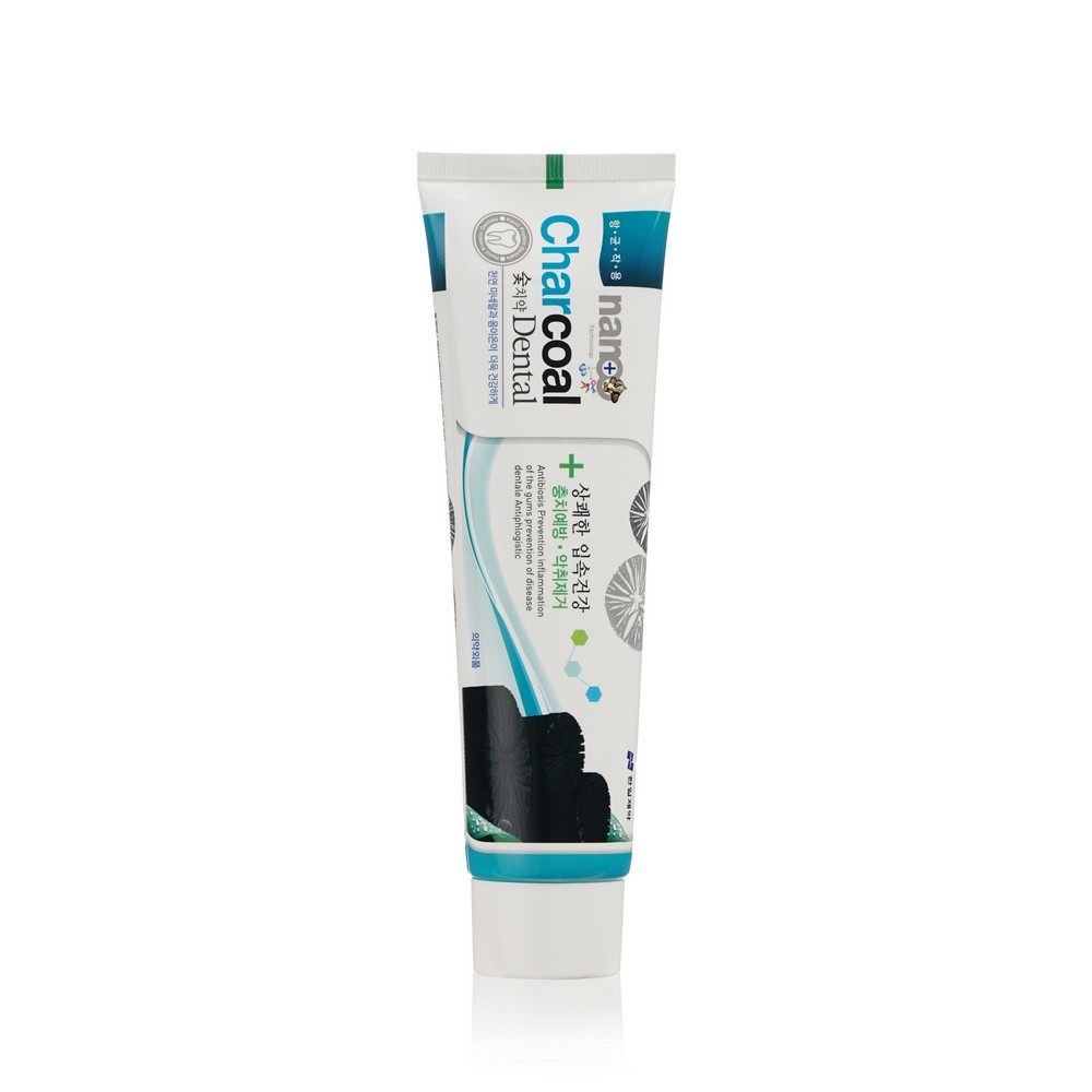 Зубная паста Hanil Charcoal Dental с серебром и бамбуковым углем 180г. Фото 2.