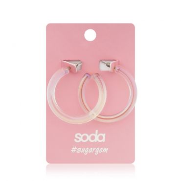 Серьги Soda " Holo rings ".