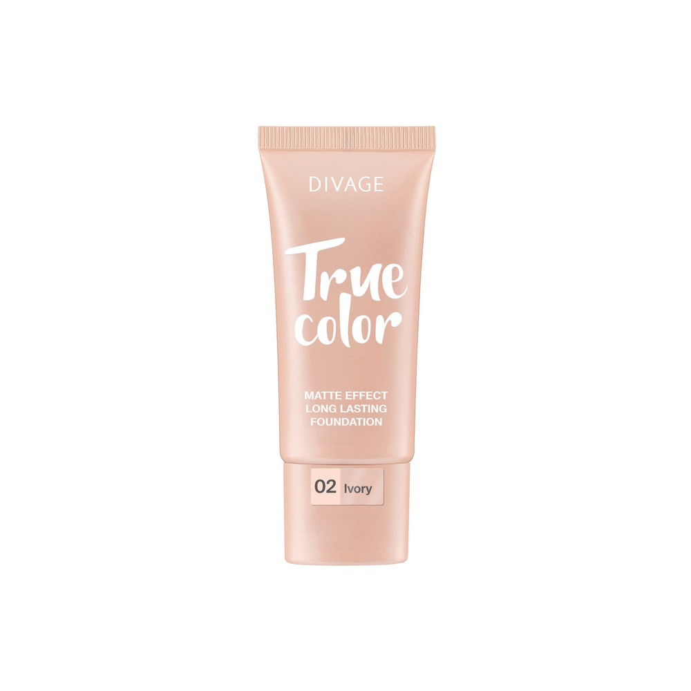 Тональный крем для лица Divage True Color 02 Ivory 25мл. Фото 1.