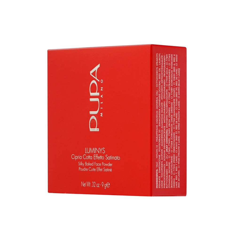 Запеченная пудра для лица с атласным финишем Pupa Luminys Silky Baked Face Powder 05 9г. Фото 7.