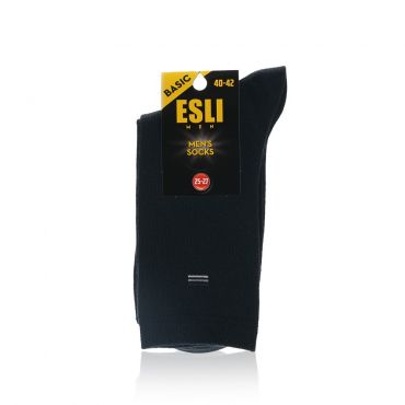 Мужские однотонные носки Esli Basic Темно-синий р.25-27.