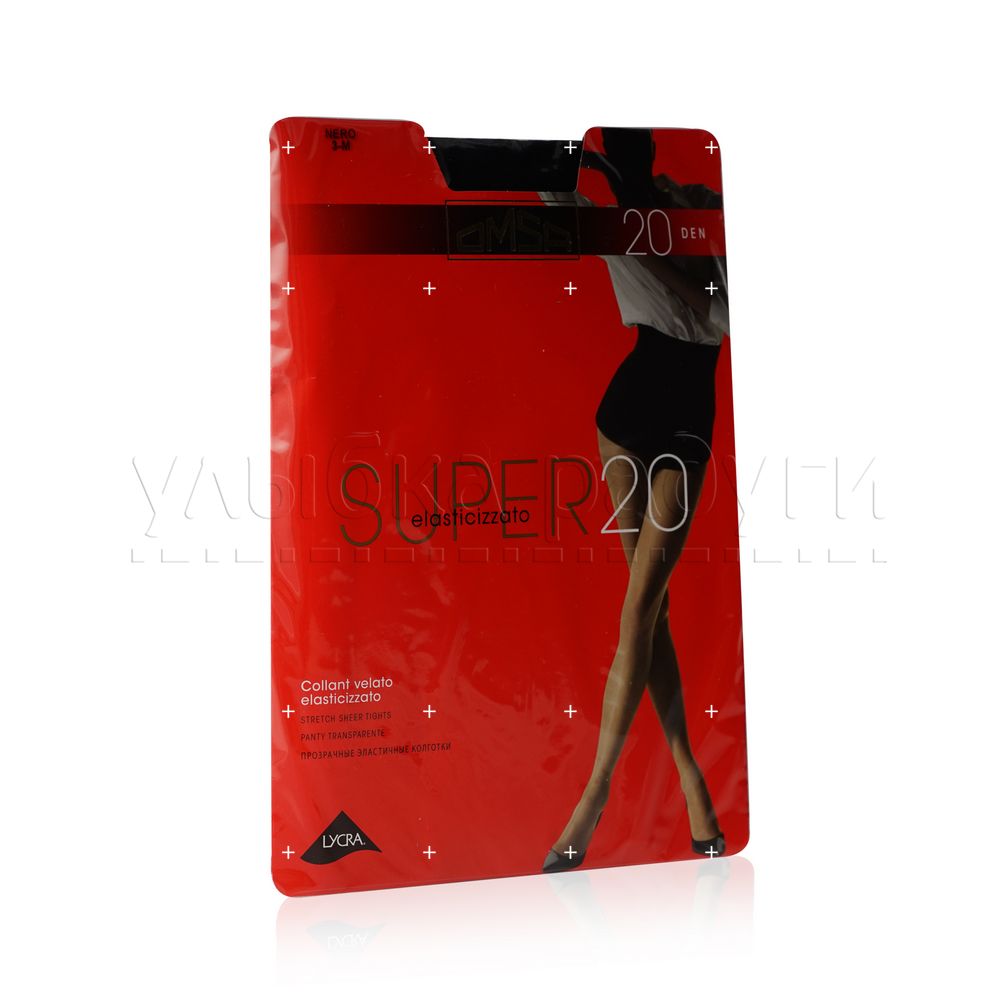 Женские колготки Omsa Super 20den Nero 3 размер. Фото 1.