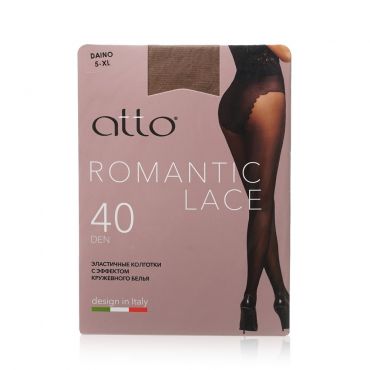 Женские колготки Atto Romantic Lace 40den Daino 5 размер.