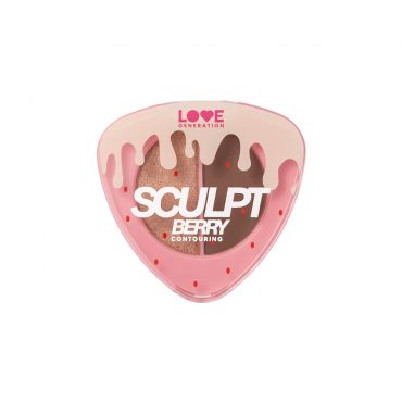 Палетка для контуринга лица Love Generation SculptBerry 02 6г.