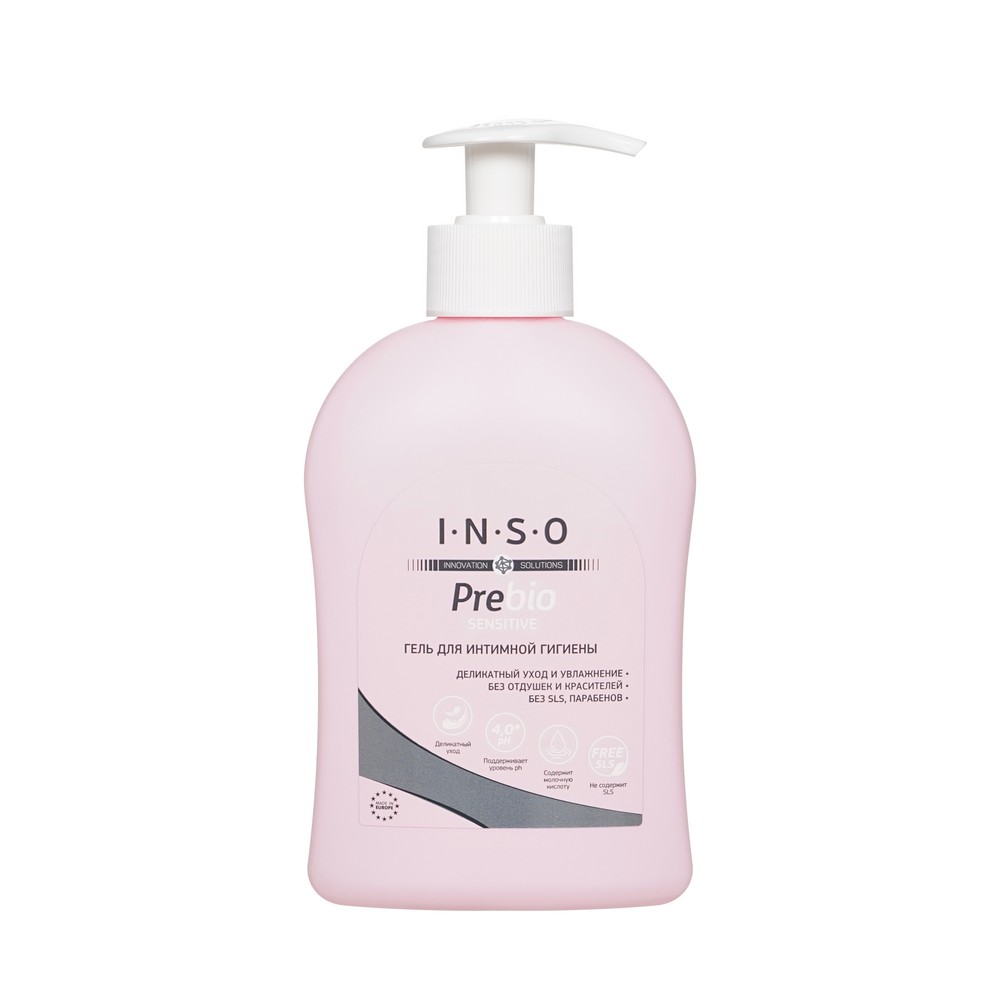 Гель для интимной гигиены INSO PreBio Sensitive с пребиотическим комплексом 250мл. Фото 2.
