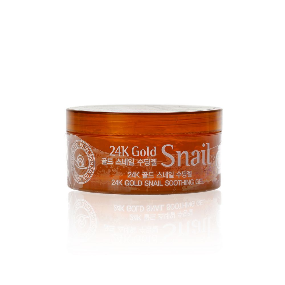 Гель Royal Skin для лица и тела , с 24 каратным золотом и улиточной слизью , 300мл. Фото 2.