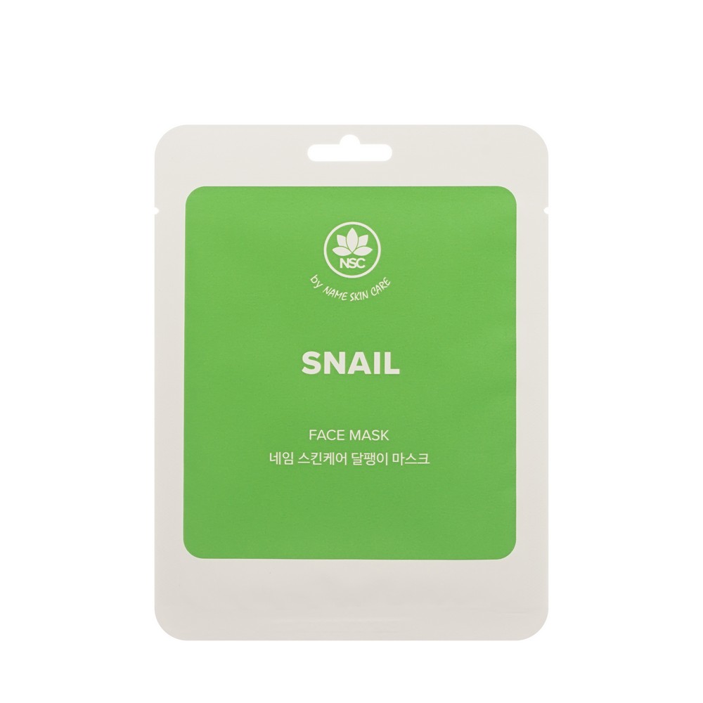 Маска для лица с экстрактом муцина улитки NSC Snail 22г. Фото 1.