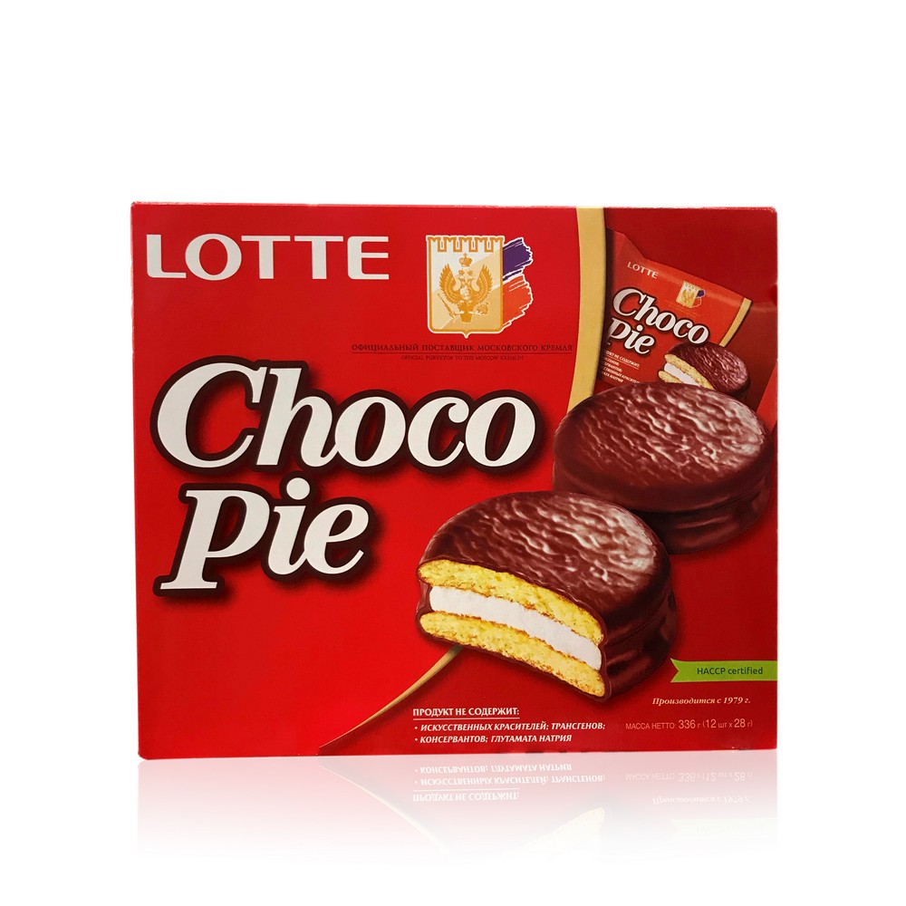 Печенье Lotte " Choco Pie " 12шт. Фото 1.