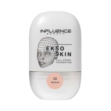 Тональная основа для лица с высокой степенью покрытия Influence Beauty Ekso Skin 03 25мл.